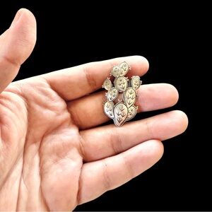 Petite Kit Carson Sterling Silver Cactus Rodeo Pin Brooch